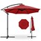 Best Choice Products 10ft Offset Hanging Outdoor Market Patio Umbrella w/ Easy Tilt Adjustment